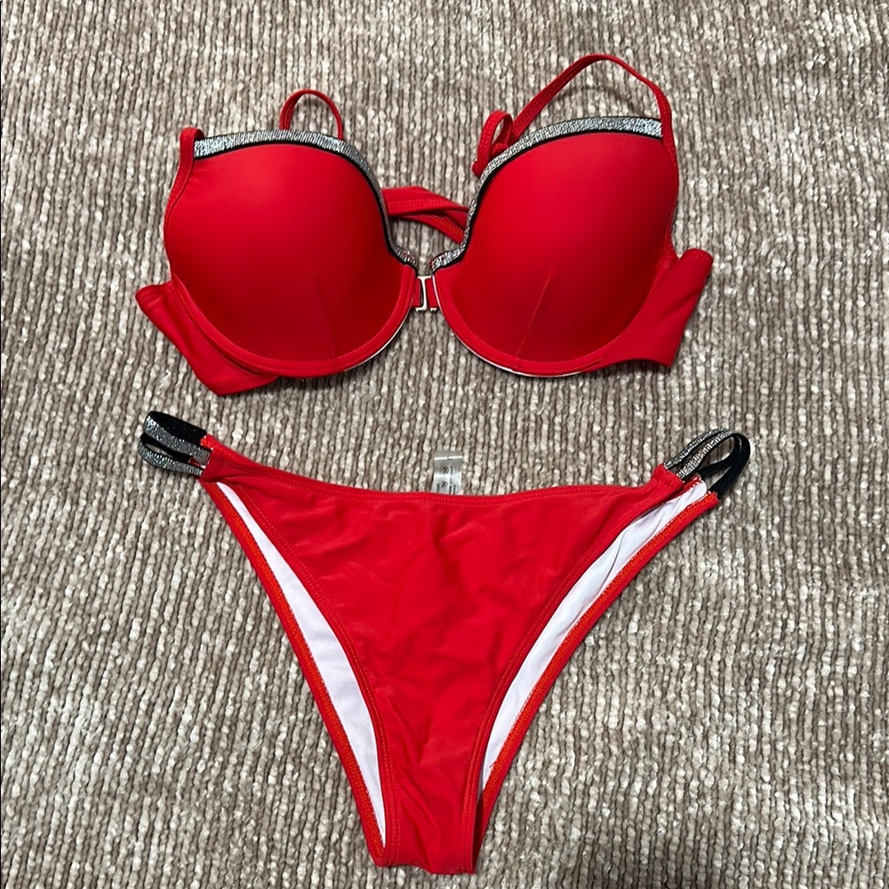 Shein Red Bikini Set